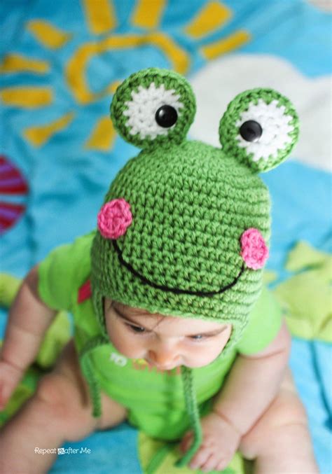 frog bonnet crochet pattern